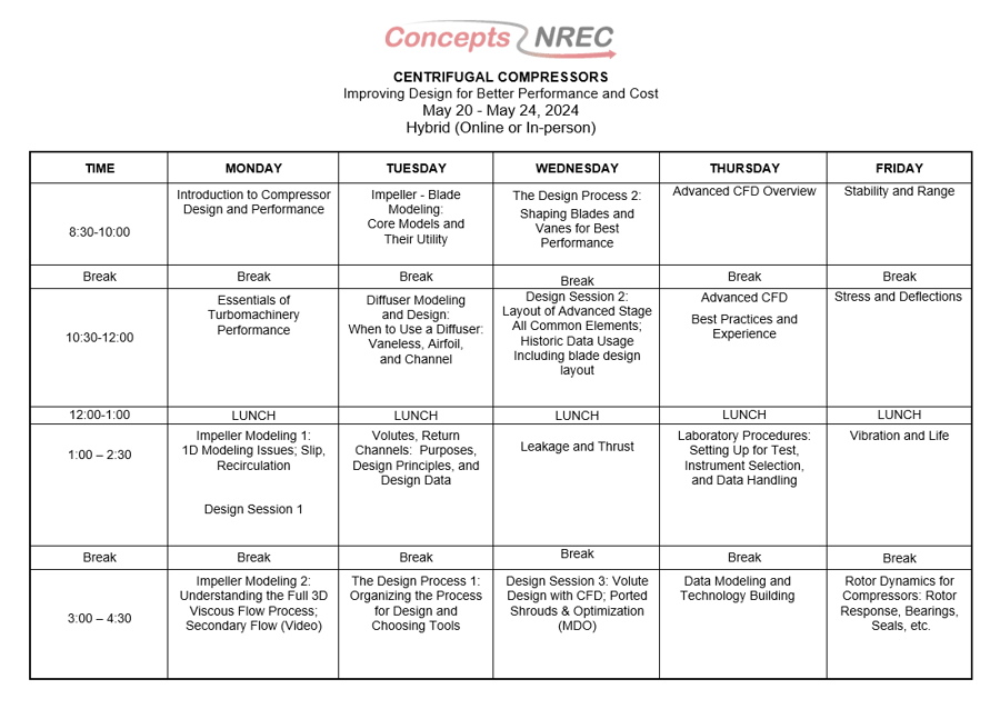 2024 Compressors Course Schedule-2