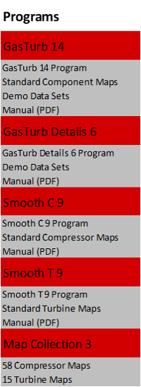 GasTurb Programs