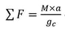 Newtons Law Equation