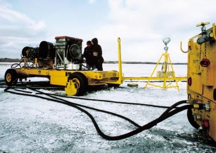 VAROC air dynamometer being used in harsh climate