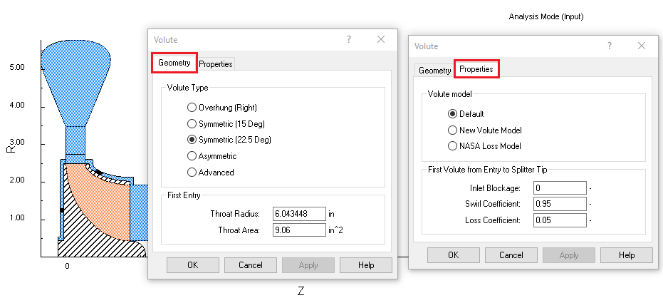 Volute Geometry and Properties_AnalysisMode